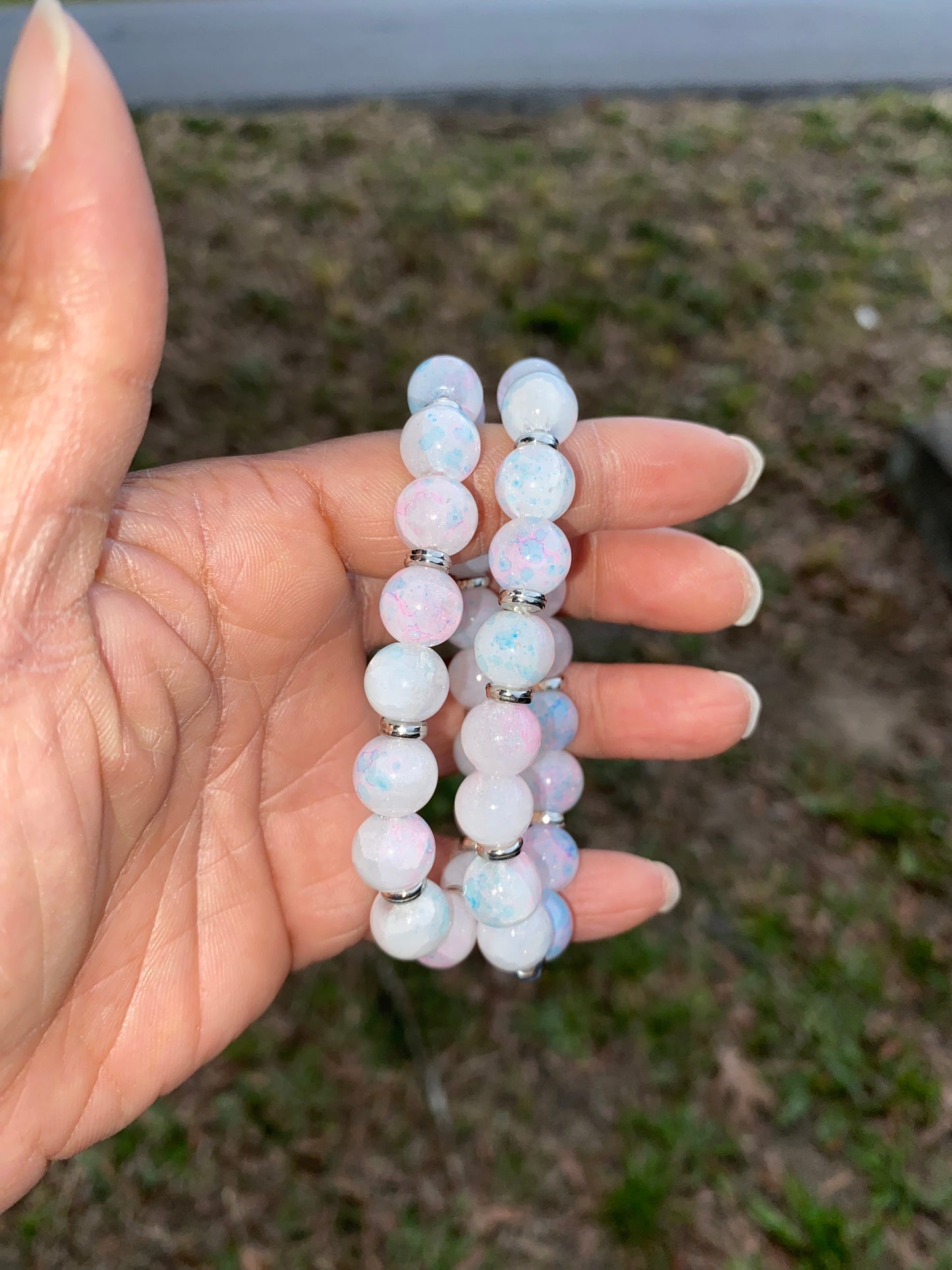 Cotton Candy Cloud Bracelet Set