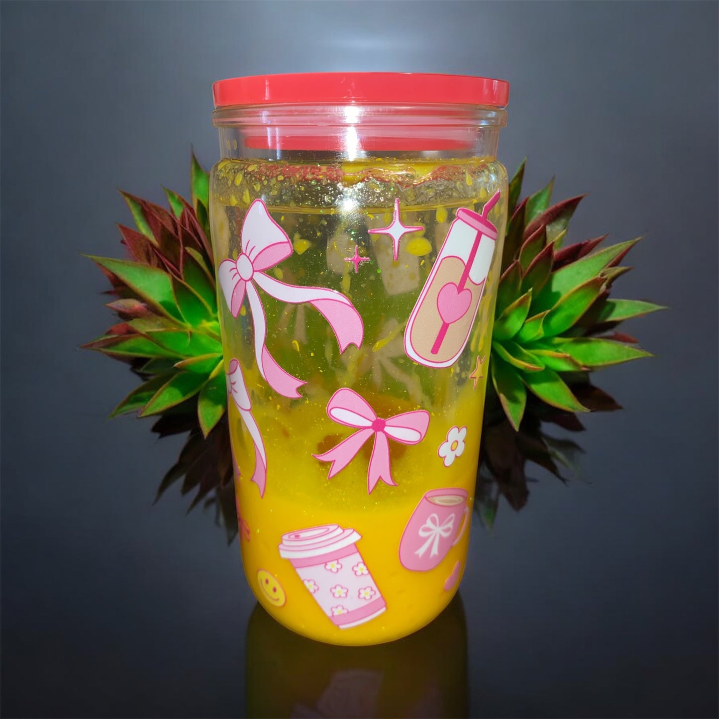 Sunny D Lava Snowglobe Tumbler