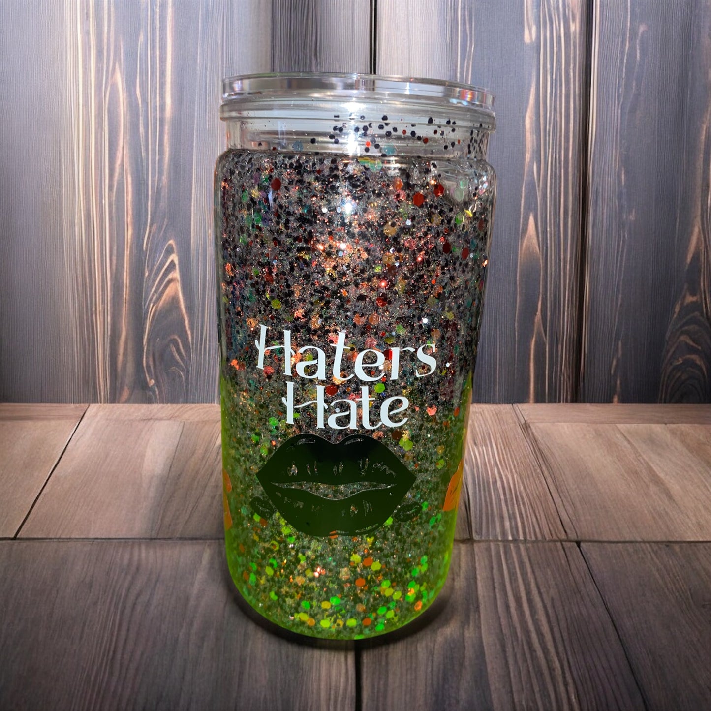 {NEW} Hater Hate Snowglobe Tumbler {white,Red,Black}