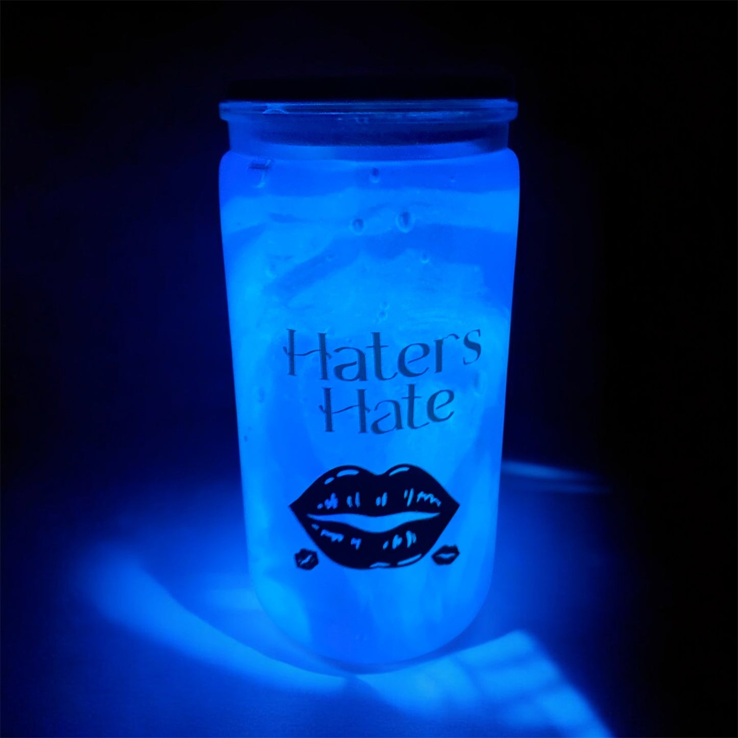 {NEW} Haters Hate 16oz Glow-in-the-Dark Statement Cup 💙✨