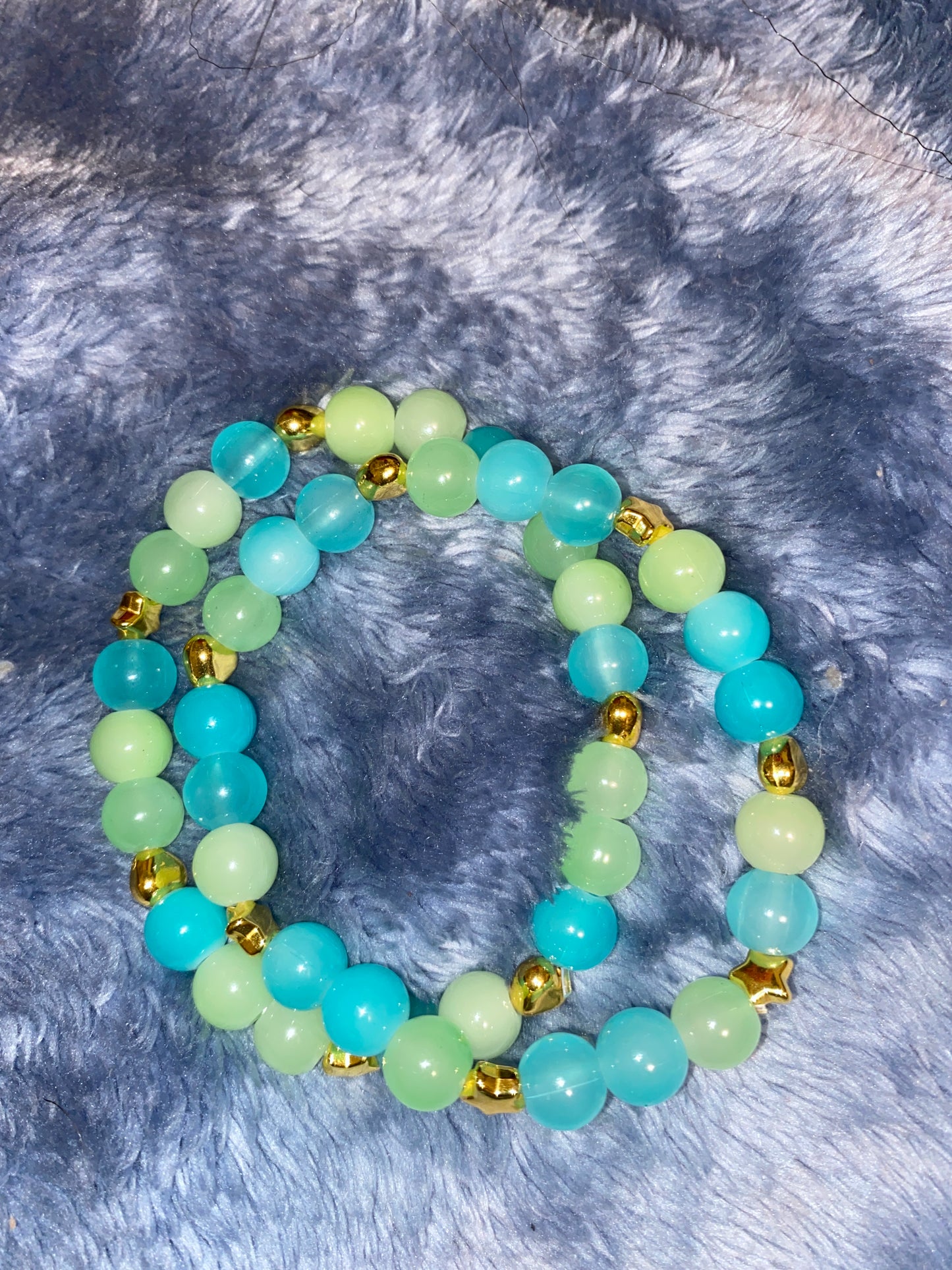 Blue/Green Apple Crush Bracelets