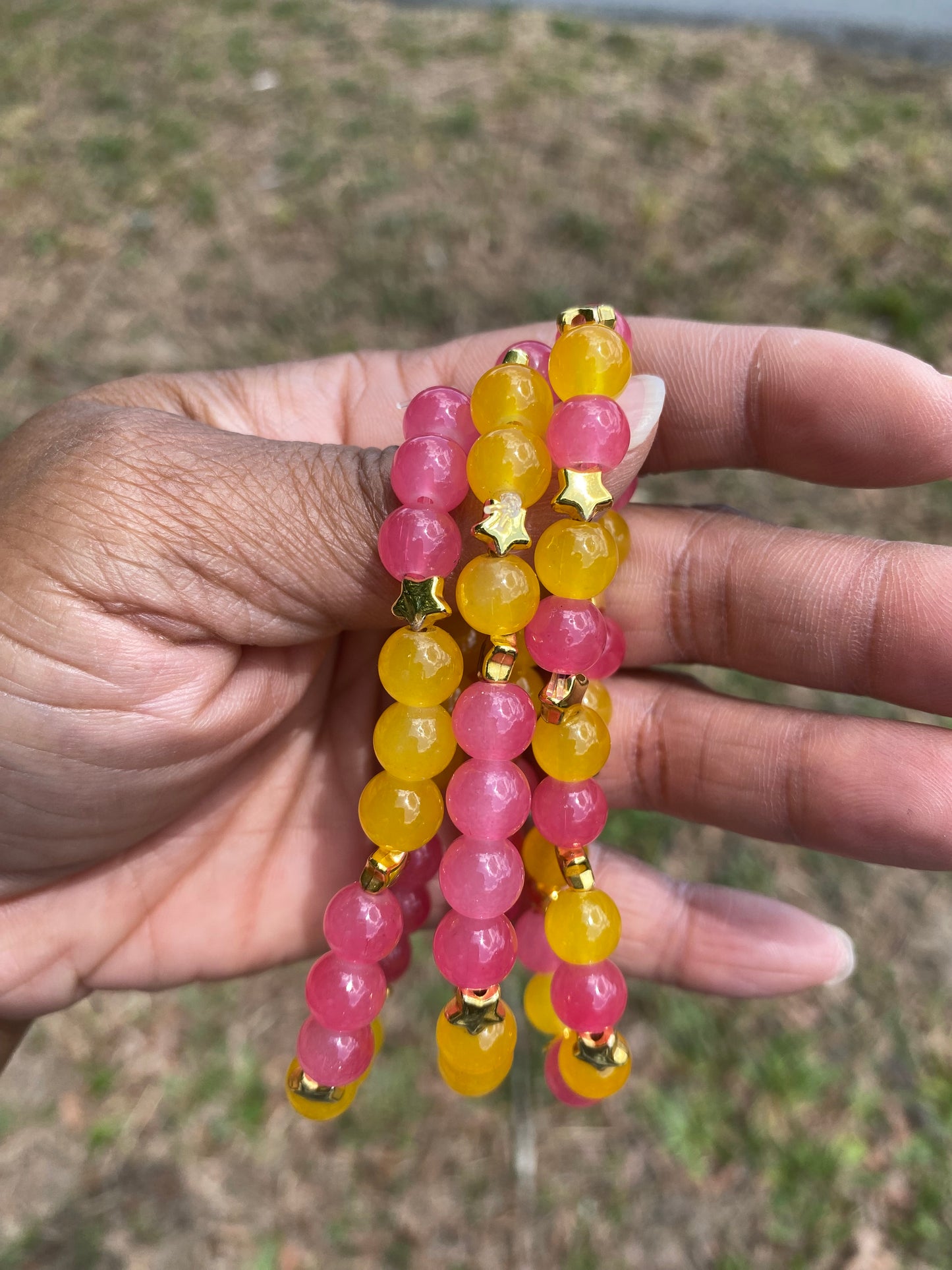 Peach Rings Bracelet Set