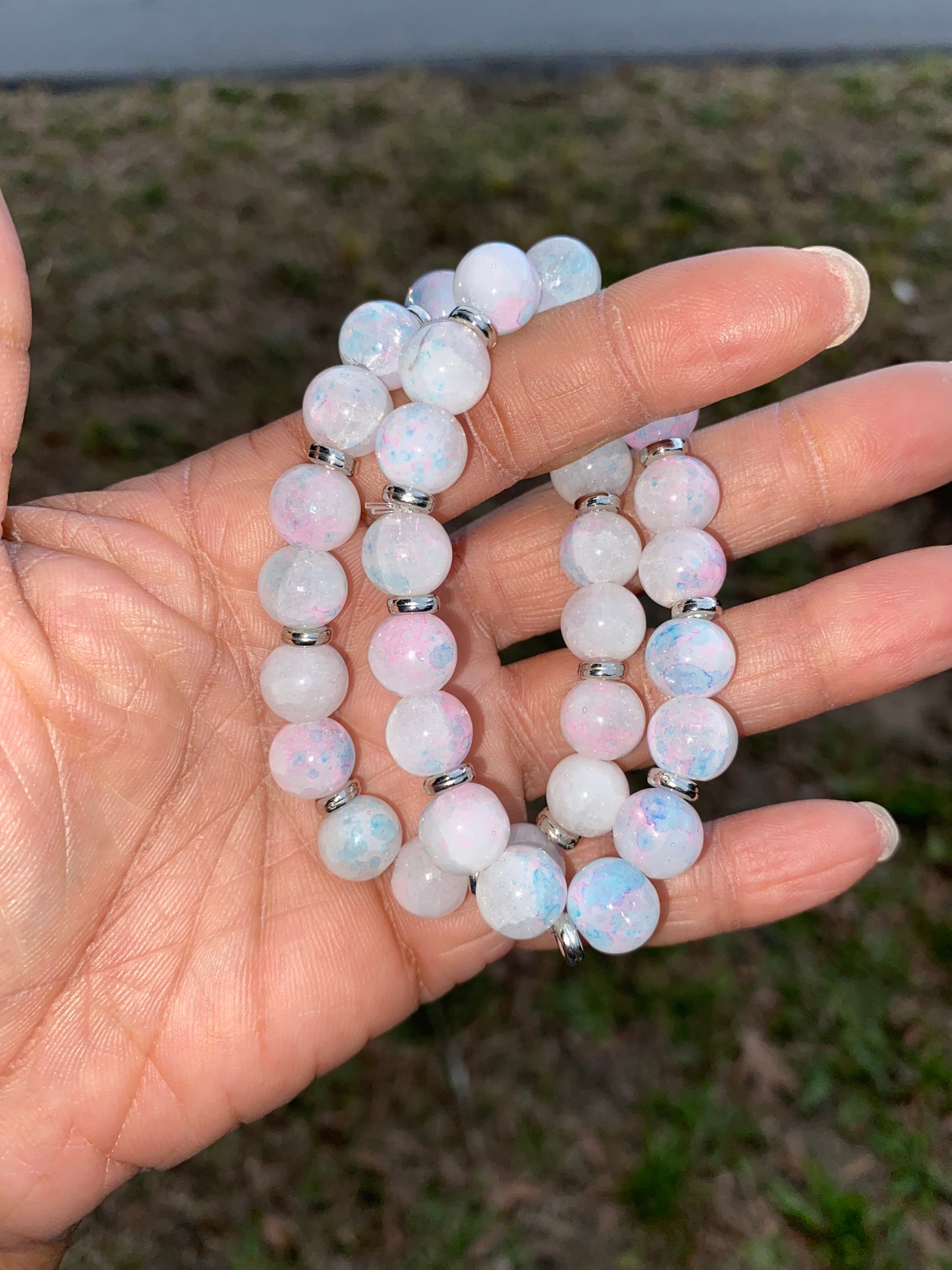 Cotton Candy Cloud Bracelet Set