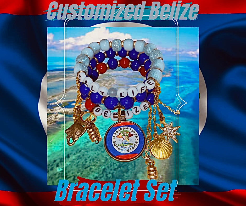 Customized Belize Bracelet Set￼