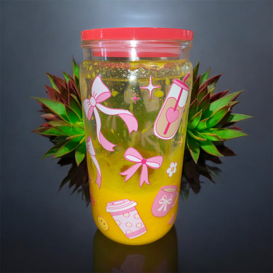 Sunny D Lava Snowglobe Tumbler