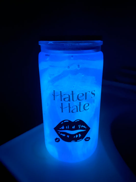 {NEW} Haters Hate 16oz Glow-in-the-Dark Statement Cup 💙✨