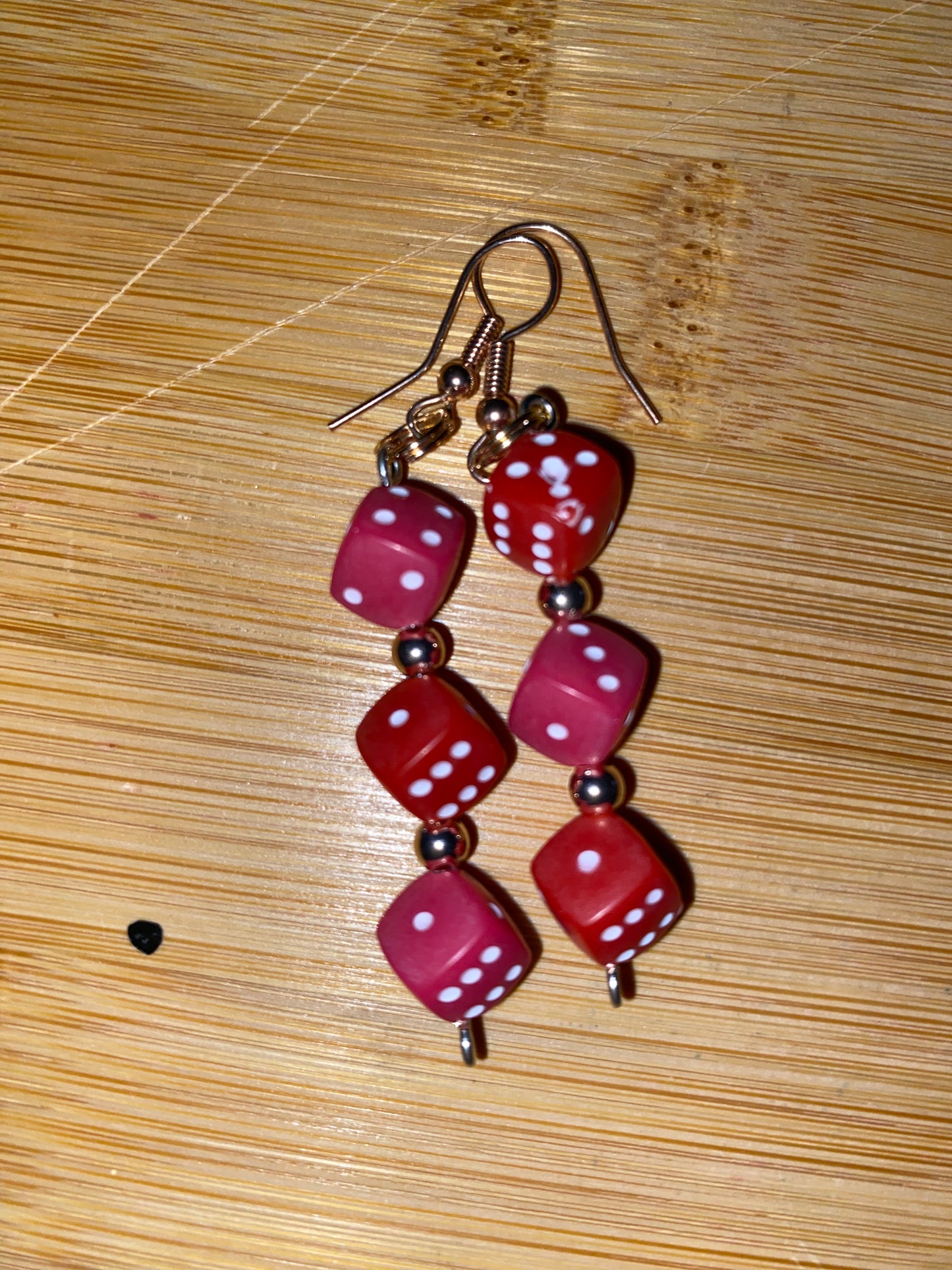 🎲 5. Cherry Pop Roll Earrings ❤️🍒