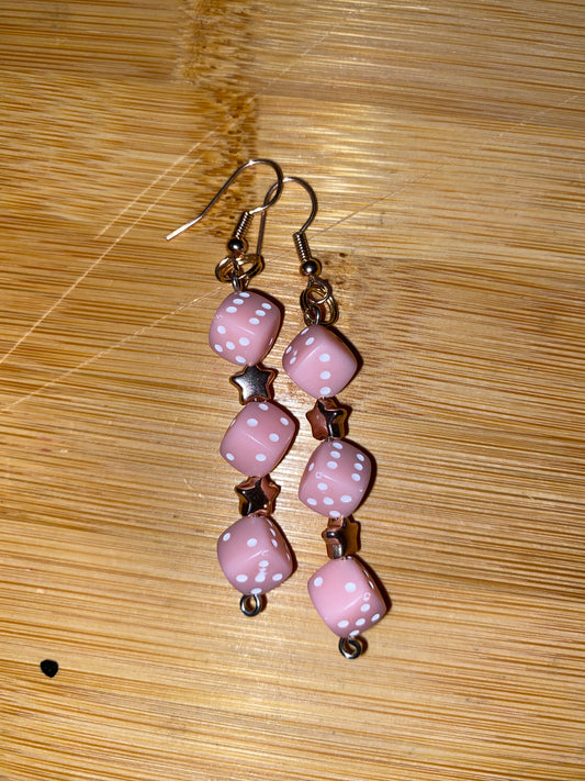 ⭐ 4. Blush Star Roll Earrings 🌸⭐