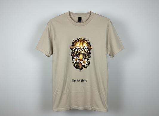Tan “Faith” M Shirt