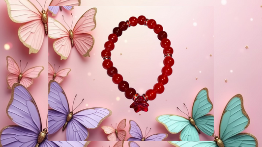 Red Flower Bracelet
