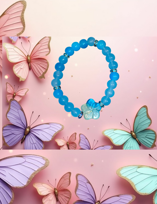 Blue Flower Bracelet