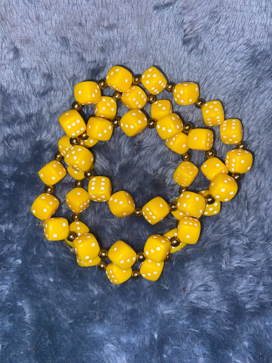 Lemon Dice Bracelet Set