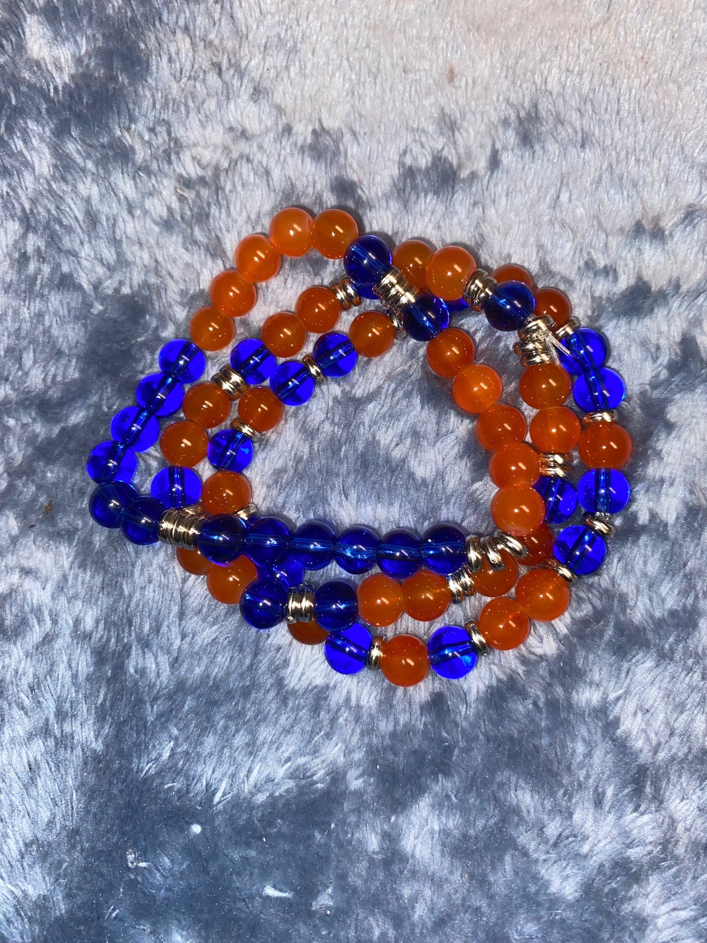 Blue Bear Bracelet Set