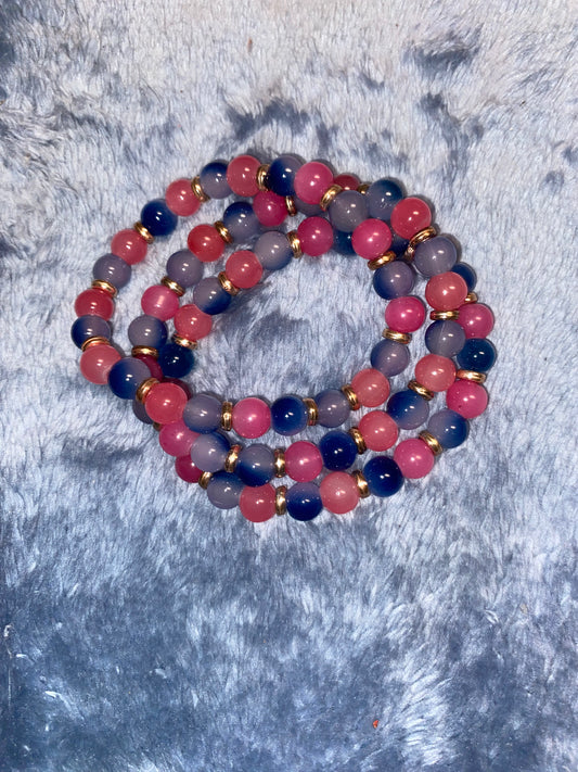 Cloudy Colors Bracelet Set