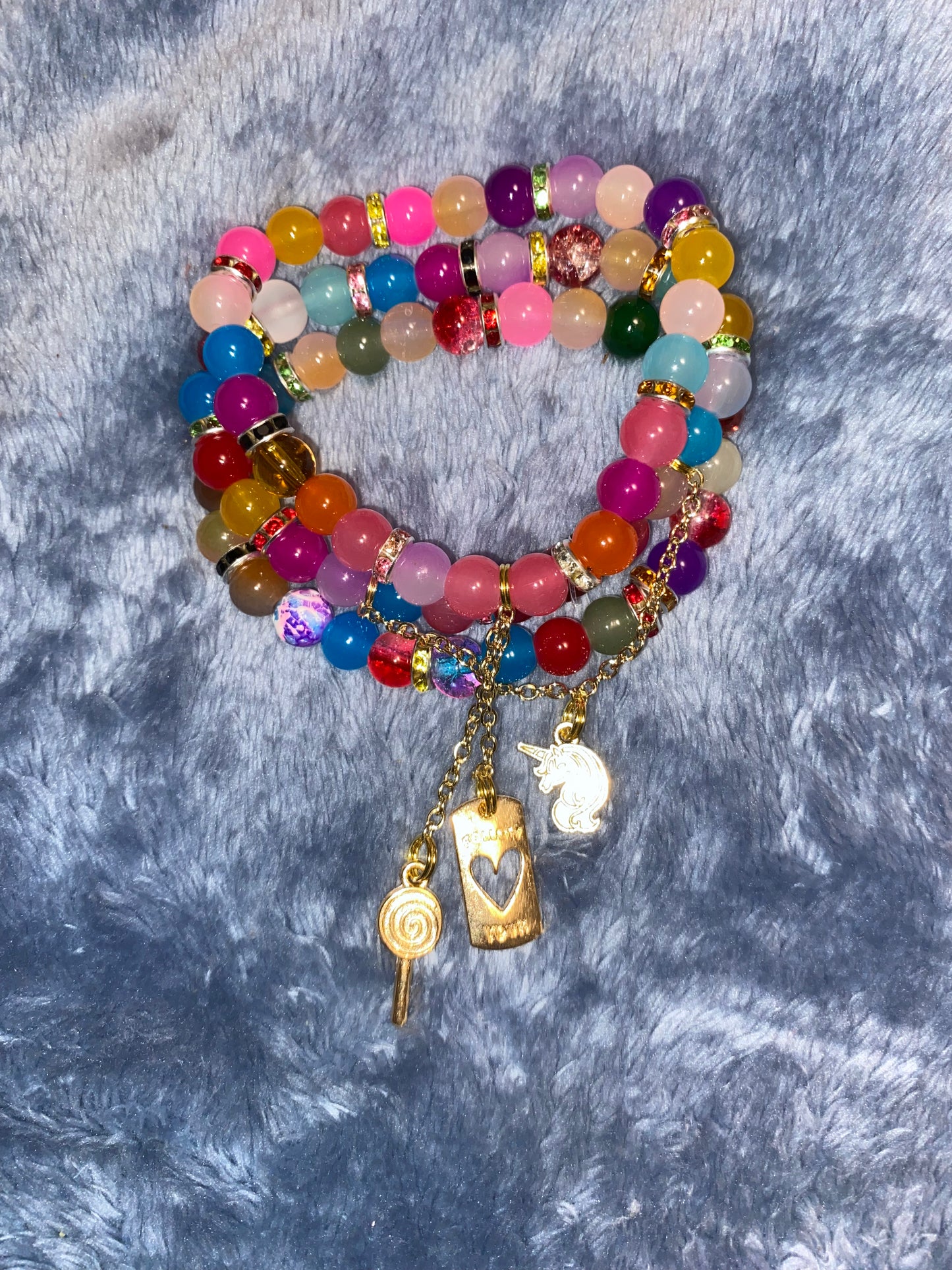 Skittles Candy Bracelet Set